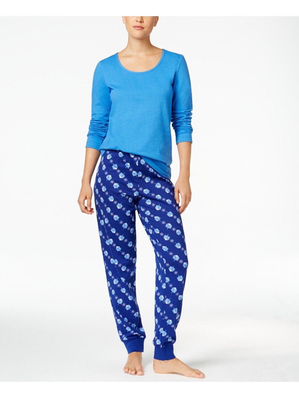 Family Pjs Womens Hanukkah Mix-It 2 Piece Pajama Set Size 2XL